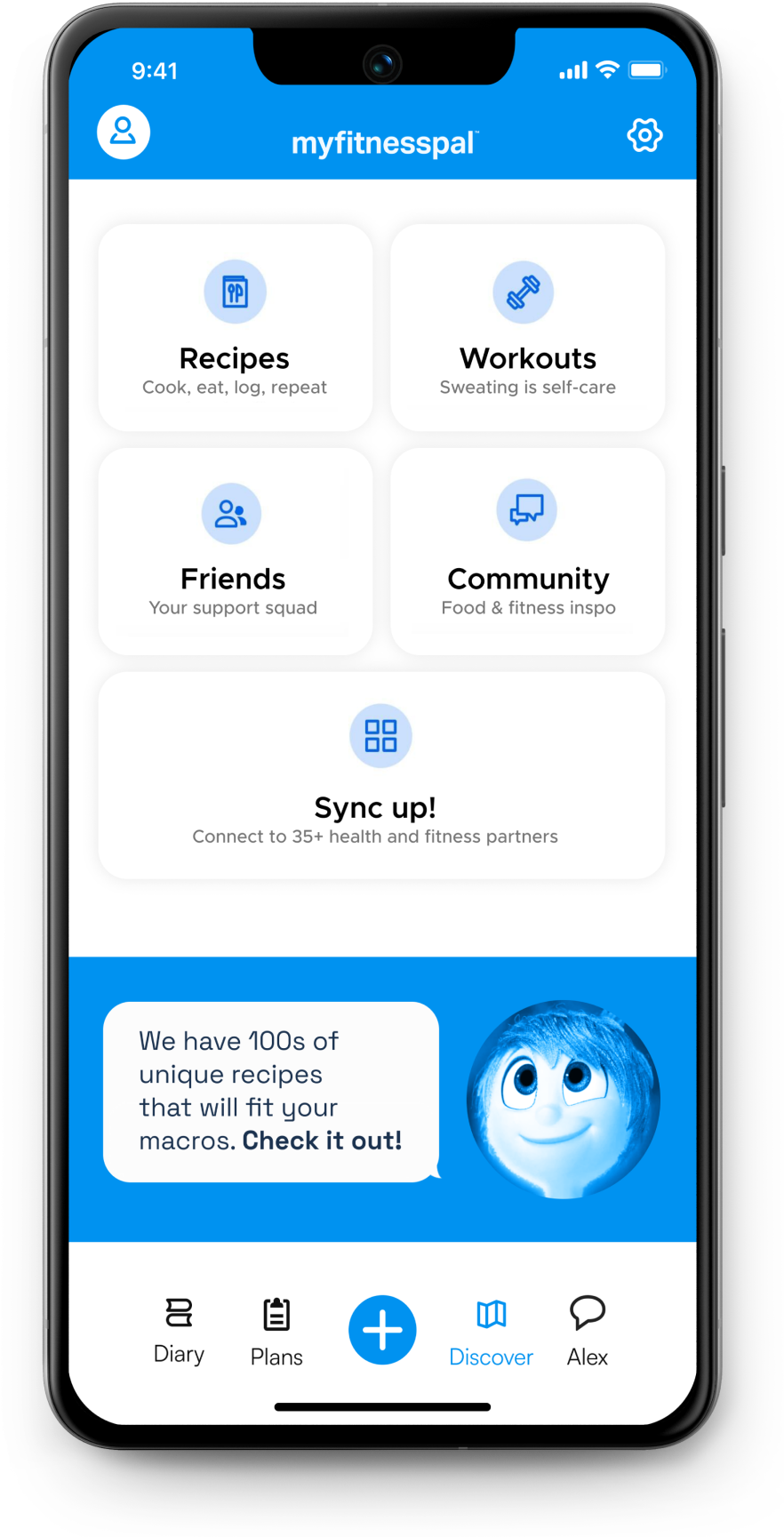 discover page UI